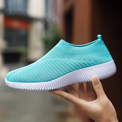 

NIKEZI women girls outdoor running sport shoes slip ons loafers nurse cozy comfortable sock footwear walking travel sneakers