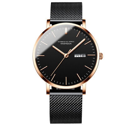 

genuine cayton watch male concept full-automatic mechanical watch fashion genuine leather ultra-thin water-proof mens watch new s