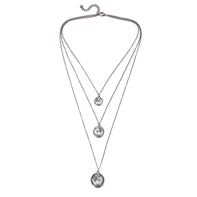 

Vintage Coin Pendant Necklaces For Women Fashion Figure Long Choker Necklace Gold Silver Color Statement Jewelry Gift 2018