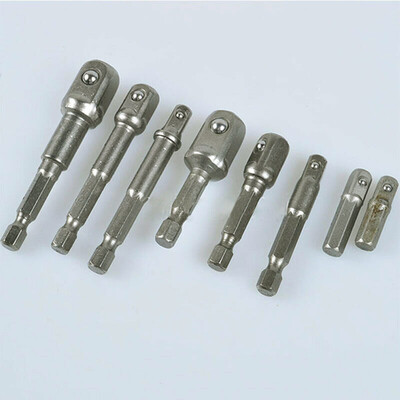 

8Pcs Socket Adapter Set Hex Shank To 1438 12 Impact Driver Drill Bit Bar
