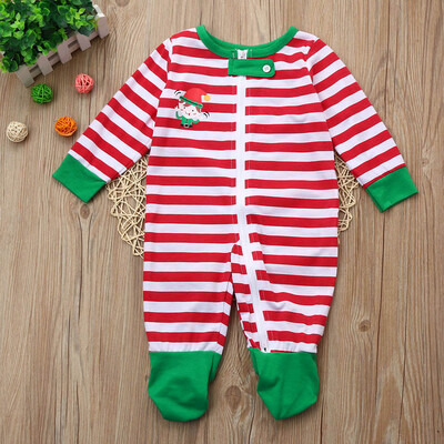 

Christmas Family Newborn Baby Pajamas Romper Jumpsuit Sleepwear Nightwear
