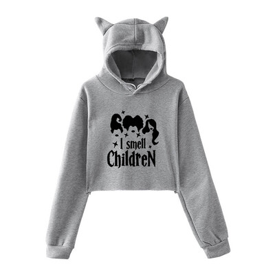 

Tailored Womens Winter Personality Cat Ears Lumbar Loose Fleece Hooded Sweatshirt