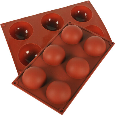 

JPGIF Half Ball Sphere Silicone Cake Mold Muffin Chocolate Cookie Baking Mould Pan