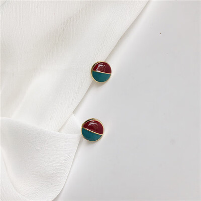

2019 new summer brand design hand-made embossed love small earrings generous minimalist gift Korean earrings for women