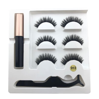 

Magnetic False Eyelashes Set with Applicator Eyelashes Mascara 3D Black Dual Magnetic Fake Lashes for Eyelashes Extension Reusable