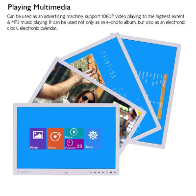 

Andoer Upgraded 17 Inch LED Digital Photo Frame Electronic Picture Photo Album 1080P Advertising Machine 1440900 High Resolution