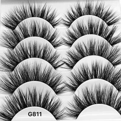 

〖Follure〗3D Eyelash Imitation Mink Natural Thick False Eyelash 5 Pairs