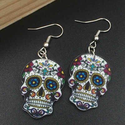 

Women Punk Skull Stud Earrings Fashion Jewelry