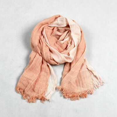 

Women Winter Stripe Cotton Linen Blend Soft Warm Scarf Wrap Shawl Pashmina Lot