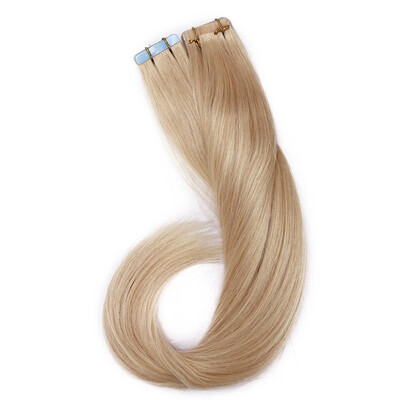 

Tape in Human Hair Extensions Highlight Balayage Long Straight Skin Weft Glue in Hairpieces Invisible Double Sided Tape