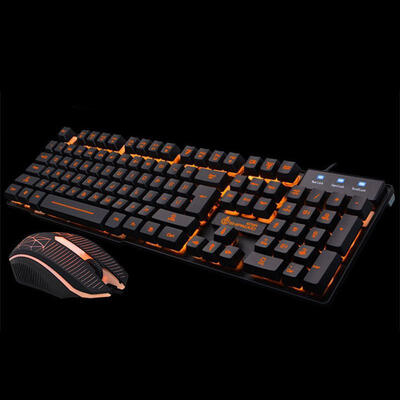 

Gaming Keyboard With 3 Colors Backlit Keycaps Teclado Gamer For PC Games With Similar Mechanical Feel