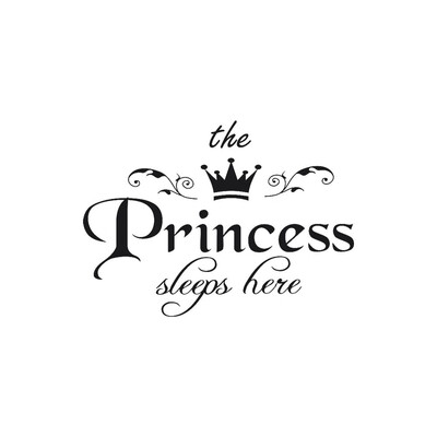 

JPGIF The Princess Decal Living Room Bedroom Vinyl Carving Wall Decal Sticker