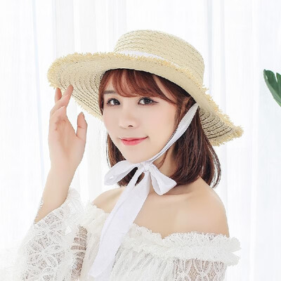 

Summer Fashion Women Straw Floppy Hat Wide Brim Bandage Foldable Sun Beach Holiday Casual Cap