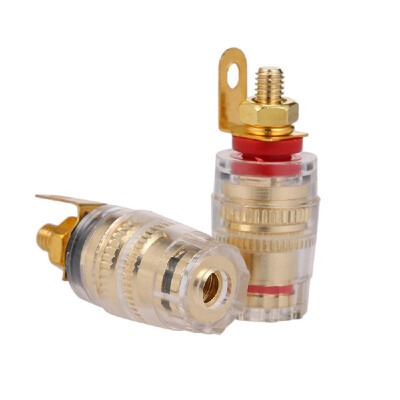 

4mm Banana Plug Black & Red Connection Terminal Speaker Connector Amplifier Binding Post