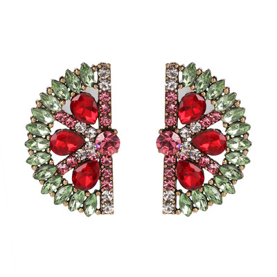 

2019 new Pineapple fruit Crystal Drop Dangle Earrings for Women Boho Rhinestone Statement Earring Fashion holiday Jewelry Bijoux