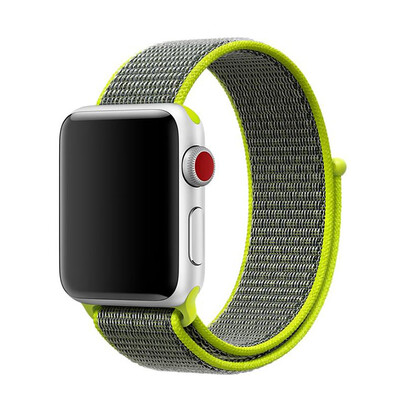 

Sports Nylon Hook And Loop Strap Watchband For Apple Watch 432