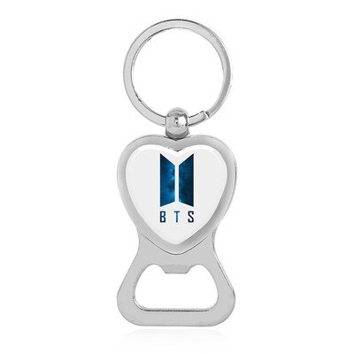

KPOP BTS Keychains Bottle Opener Key Ring Metal Hanging Key Ring Key Chain