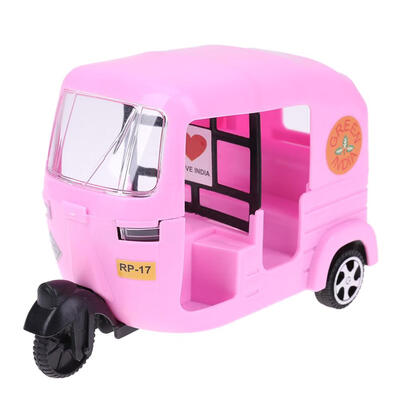 

Pink Tricycle Car Toy Kids Gift for Girls Pretend Play Dollhouse Accessory
