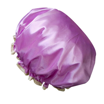 

Beauty Makeup Dustproof Cap Waterproof Padded Shower Hat Imitate Silk Satin Adult Bathing Hat
