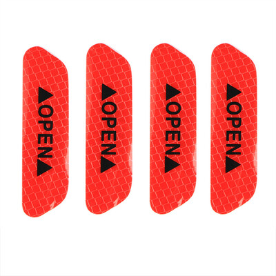 

Tailored 4PCS Super Car Door Open Sticker Reflective Tape Safety Warning Decal