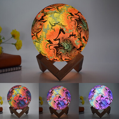 

Gobestart 3D USB Hand Shot Lights Moon Night Light Moonlight Table Desk Moon Lamp Gift
