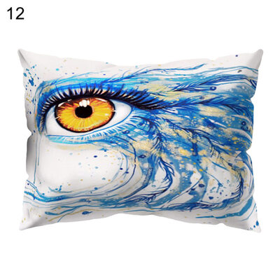 

Modern Colorful Eye Print Pillow Case Sofa Waist Throw Cushion Cover Home Decor