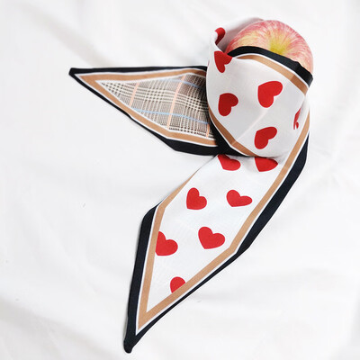 

Shaking tone hot new Korean small square scarf small scarf stewardess scarves solid color wild scarf female white collar small scarf