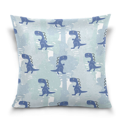 

ALAZA Throw Pillow Cover 16 X 16 inch Cushion Cover with Boy Dinosaur Printed Pillowcase