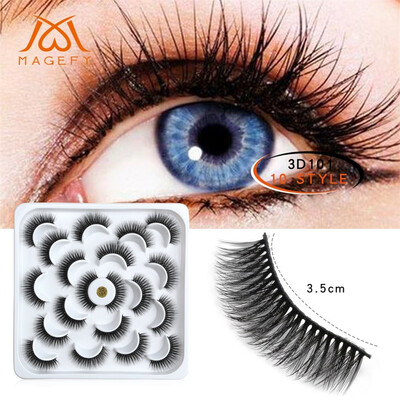 

〖Follure〗10 Pairs Of 3D Mink Fur With Soft Long Curly And Warped Many Layer Eyelashes