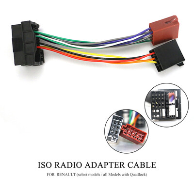 

12-127 ISO Radio Adapter for RENAULT 2009 Wiring Harness Connector Lead Loom Cable Plug Adaptor Stereo