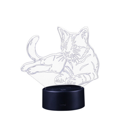 

Gobestart LED 3D Illuminated Lamp Optical Illusion Desk Night Light With 7 Color Changing
