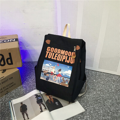 

Ins schoolbag female Korean high school students Japanese junior high school girls large capacity simple backpack backpack backpac