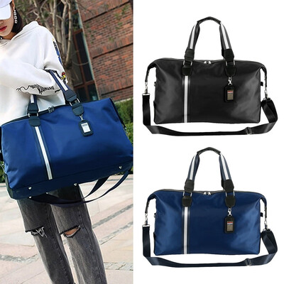 

Large Capacity Mens Short Journey Travel Bag Women Waterproof Nylon Hand Luggage Bag Multifunction Fitness Bags