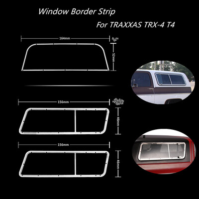 

Siaonvr Stainless Steel Simulation Window Border Strip For TRAXXAS TRX-4 T4 RC Car