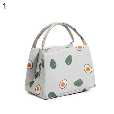

Fashion Fruit Printed Thermal Insulation Office Picnic Food Bento Lunch Tote Bag