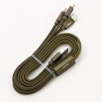

REMAX KEROLLA 1M 3-in-1 Braided Type-CMicroIPHONE Fast Charging Cord