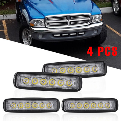 

4x 6INCH 60W LED WORK LIGHT BAR FLOOD OFFROAD ATV FOG TRUCK LAMP 4WD 12V 6"