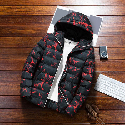 

Gobestart Mens Autumn Winter Casual Camouflage Hoodie Jacket Coat