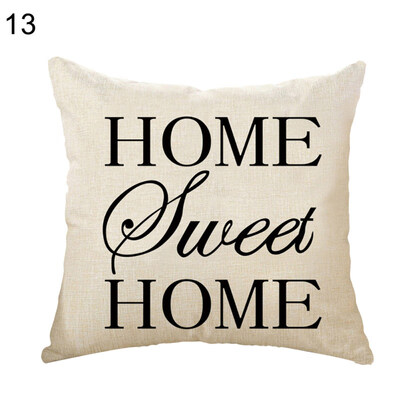 

Love Dream Hug Peace Pillow Cover Cushion Case Home Car Sofa Bedroom Hotel Decor