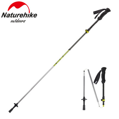 

Foldable Trekking Walking Hiking Stick Adjustable Anti-Shock Alpenstock Pole