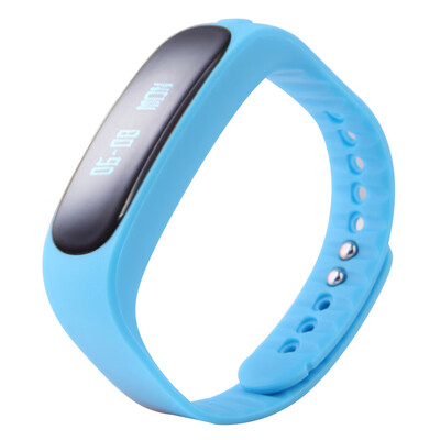 

E02 Smart Bluetooth Sport Watch Wristband Bracelet TPU Band 084 Inches 96 16 Pixels OLED Non-touch Screen Text Incoming Call No