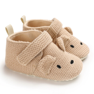 

Cartoon Knitted Baby Shoes Cute Fashion Newborn Baby Girl Shoes Autumn Cotton Soft Foundation First Walker Baby Boy Shoes