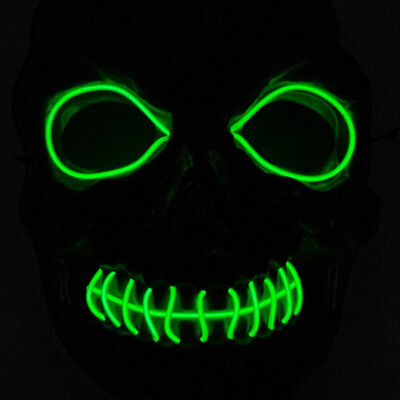 

Drop Shipping Light Emitting Mask Custom Halloween Cold light Line V light-emitting Mask Creative Flash Masks