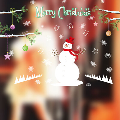 

Tailored Christmas Snowman Removable Furniture Vinyl Window Wall Sticker Decoration