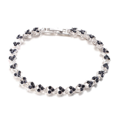 

New Fashion Colorful Zircon Crystal Bracelets & Bangles Rome Style Bracelet For Women Jewelry Gift