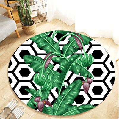 

〖Follure〗Botany Elements Blanket Round Bathroom carpet 60cm