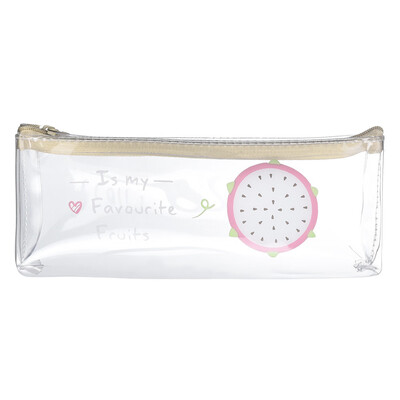 

Toponeto Transparent Fruit Pencil Pouch Pencil Case Creative Stationery Storage Bag