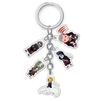 

CAR-TOBBY Anime Naruto Sakura Kakashi Itachi Metal Keychain Bag Car Key Ring