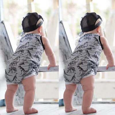 

Newborn Infant Baby Girl Boy Dinosaur Romper Jumpsuit Outfits Clothes Set