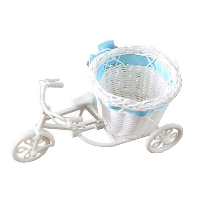 

Tricycle Bike Flower Basket Vase Stand Holder Wedding Party Home Tabletop Decor